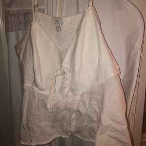 White tank top flowy